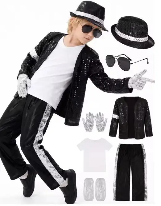 Toddler Legging Set - Disfraz de Michael Jackson para Niños,