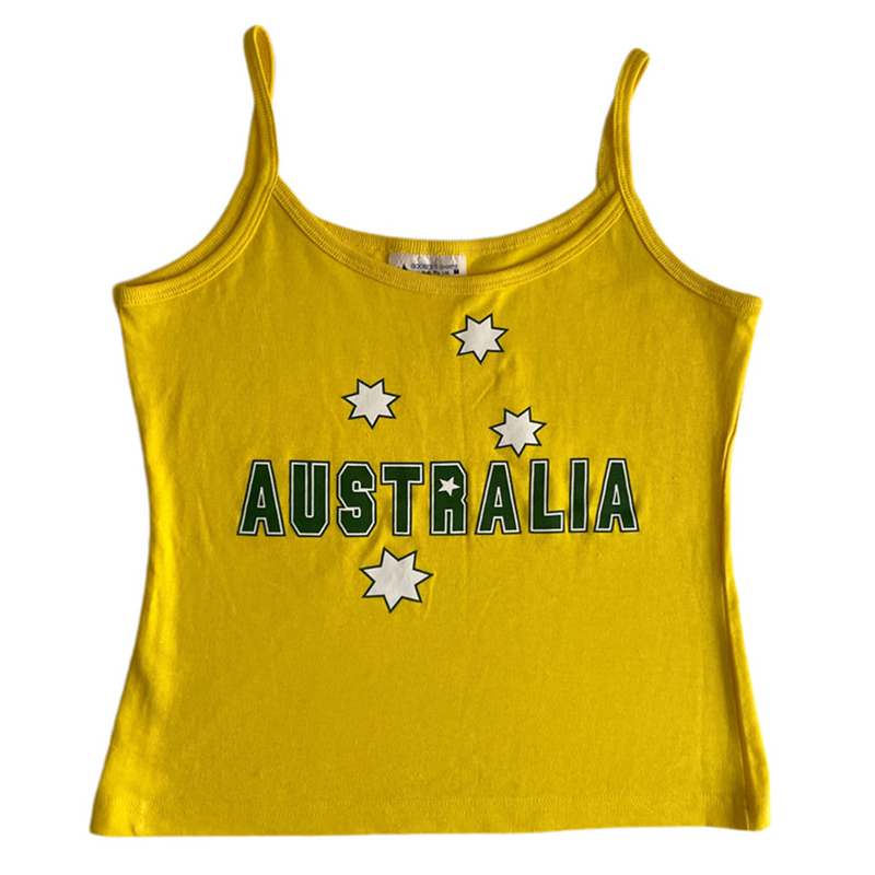 Baby Yellow Clothing Women - Ropa Y2k con estampado amarillo, camisola