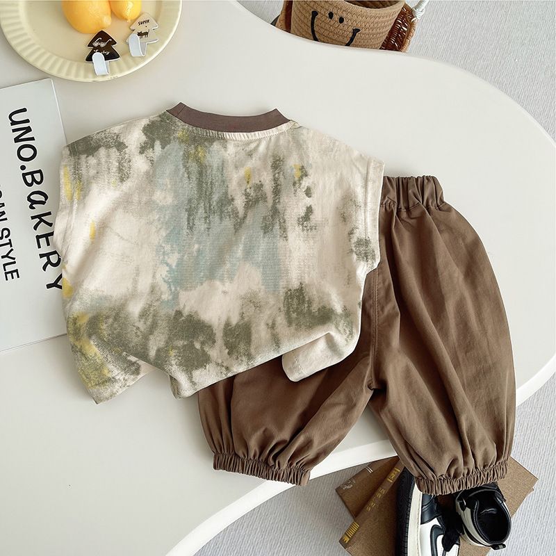 Baby Clothing Drawing - Conjunto de Ropa de Verano Coreana