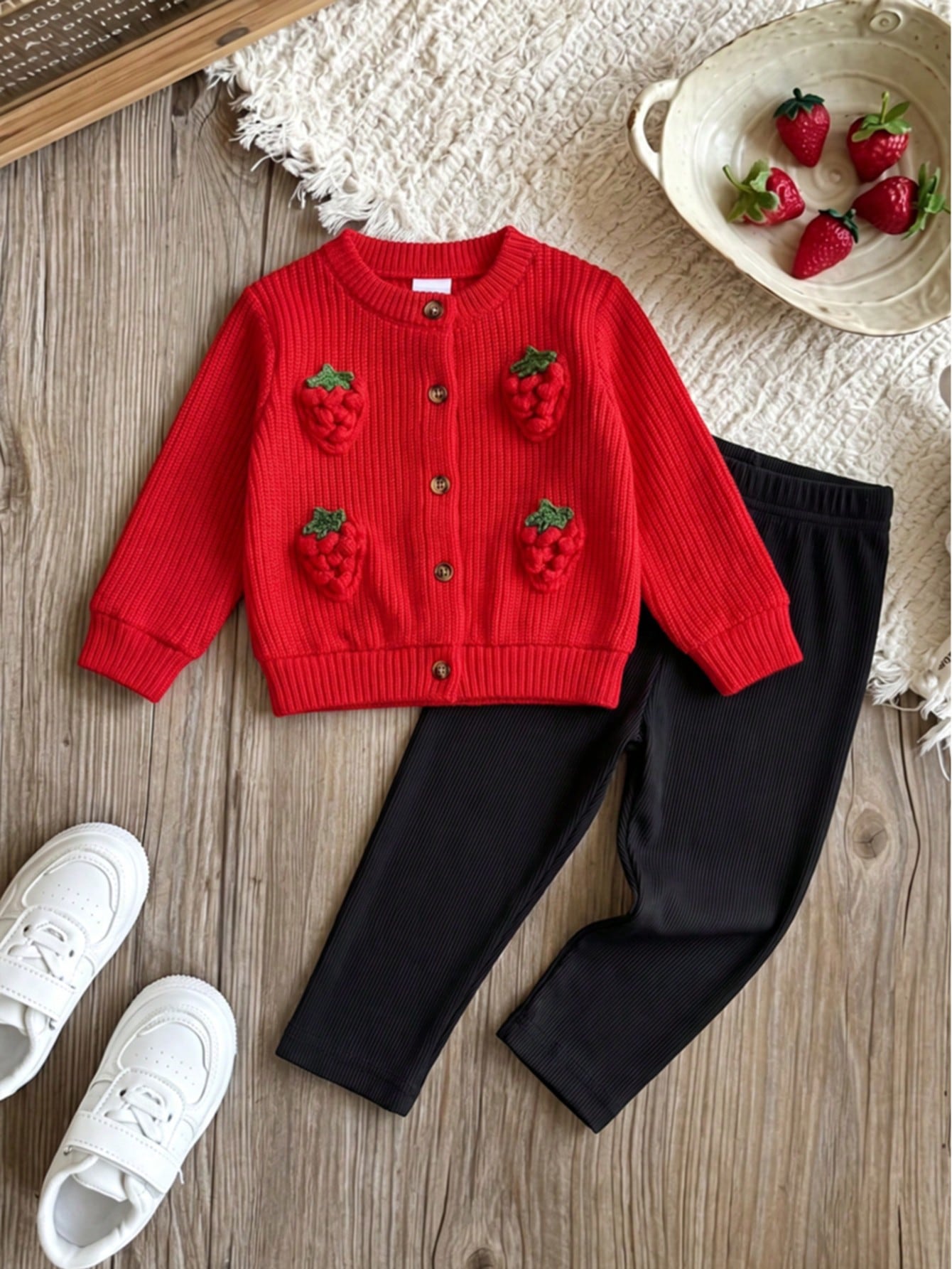 Toddler Legging Set - Conjunto de Cárdigan y Leggings de