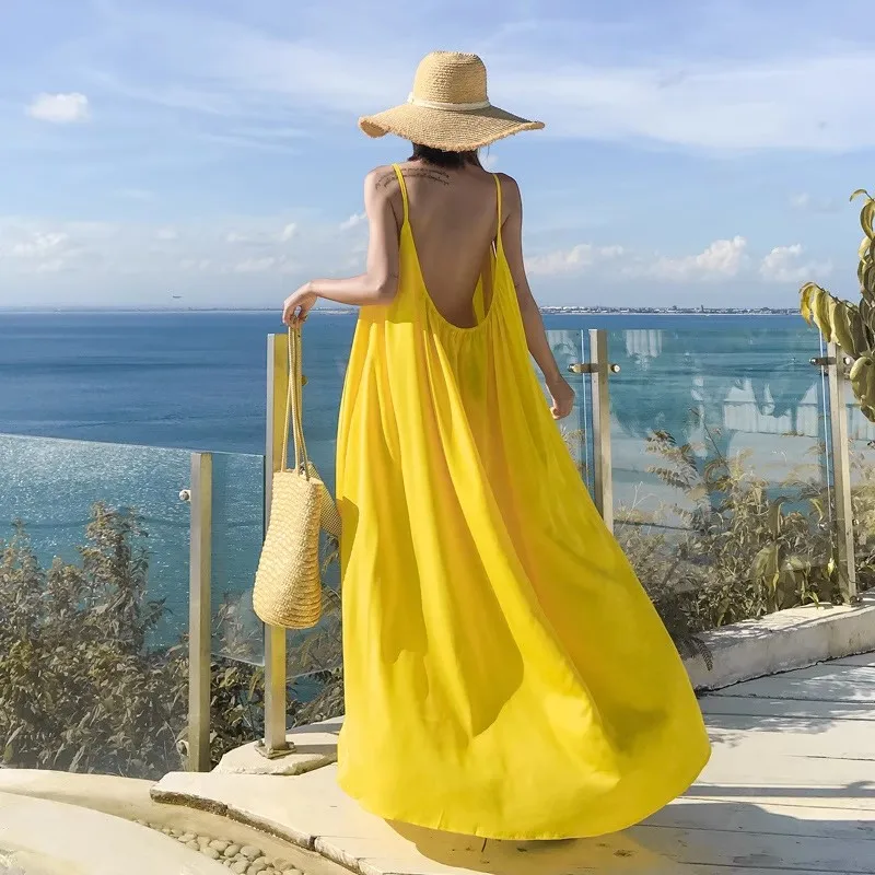 Vestido de playa a juego para  - Baby Yellow Clothing Women reseña y precio